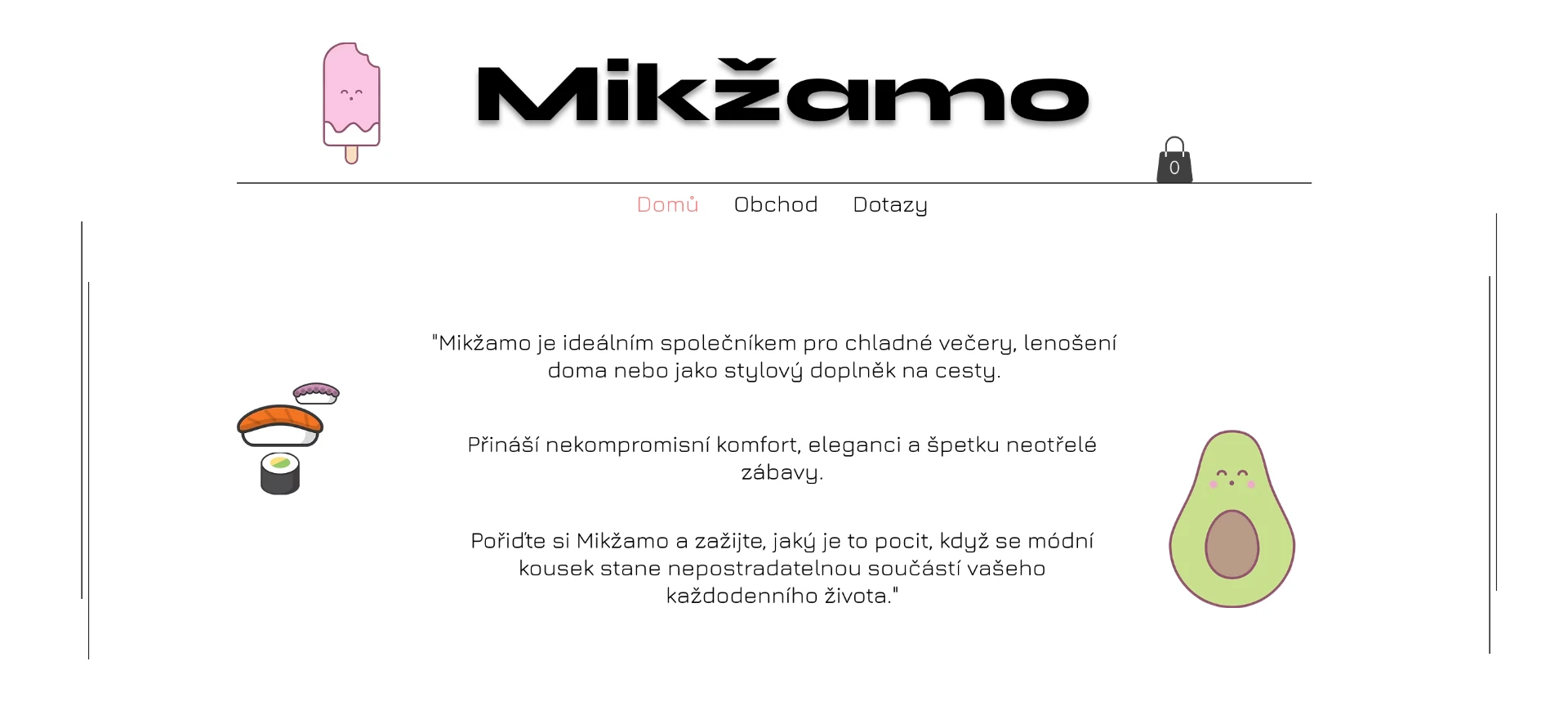 E-shop Mikžamo – tvorba e-shopu