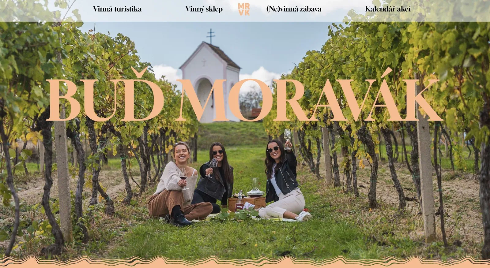 Web vinné turistiky Buď Moravák – tvorba webu na míru